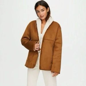 Aritzia Brown Teddy Jacket